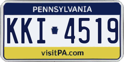 PA license plate KKI4519