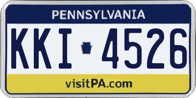 PA license plate KKI4526