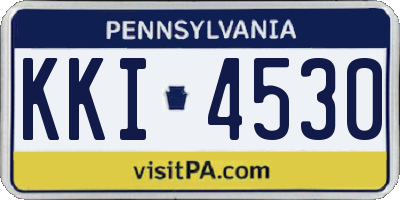 PA license plate KKI4530