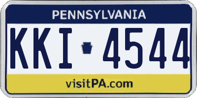 PA license plate KKI4544