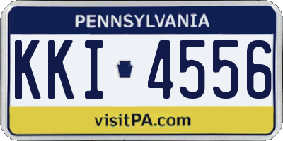 PA license plate KKI4556