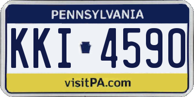 PA license plate KKI4590