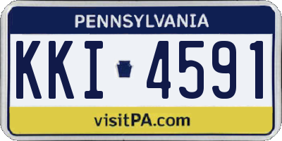 PA license plate KKI4591