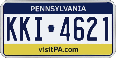 PA license plate KKI4621