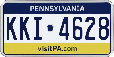 PA license plate KKI4628