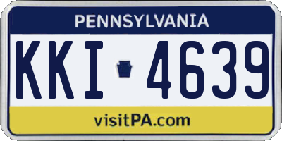 PA license plate KKI4639