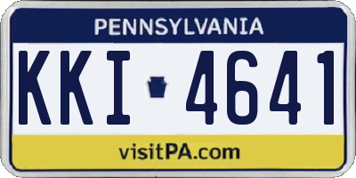 PA license plate KKI4641