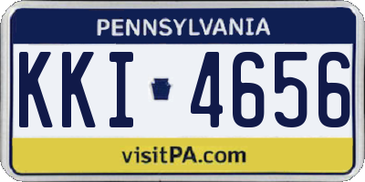 PA license plate KKI4656
