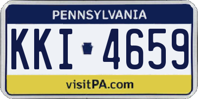 PA license plate KKI4659