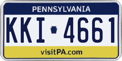 PA license plate KKI4661