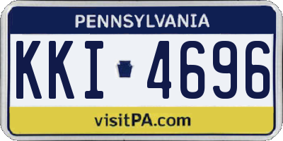 PA license plate KKI4696