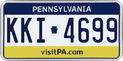 PA license plate KKI4699