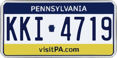 PA license plate KKI4719