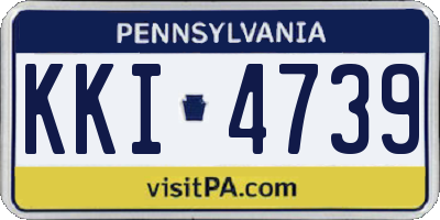 PA license plate KKI4739