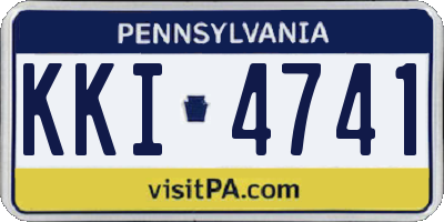 PA license plate KKI4741