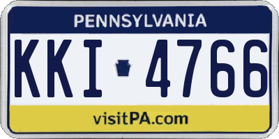 PA license plate KKI4766