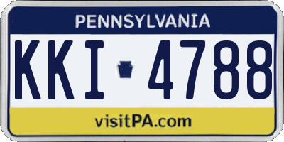 PA license plate KKI4788