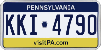 PA license plate KKI4790