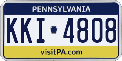 PA license plate KKI4808