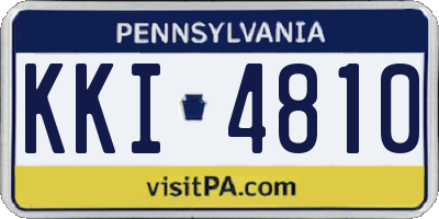 PA license plate KKI4810