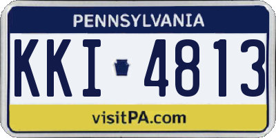 PA license plate KKI4813
