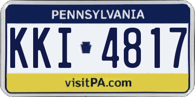 PA license plate KKI4817