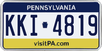 PA license plate KKI4819