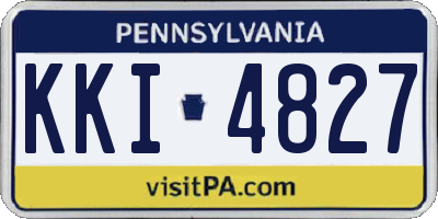PA license plate KKI4827