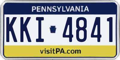 PA license plate KKI4841