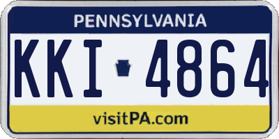 PA license plate KKI4864