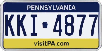 PA license plate KKI4877