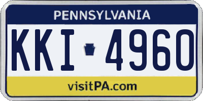 PA license plate KKI4960
