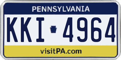 PA license plate KKI4964