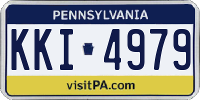 PA license plate KKI4979