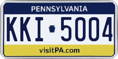 PA license plate KKI5004