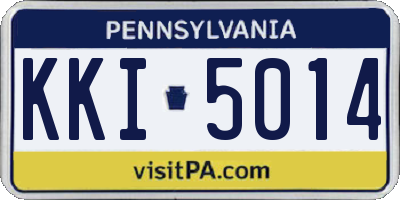 PA license plate KKI5014