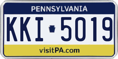 PA license plate KKI5019