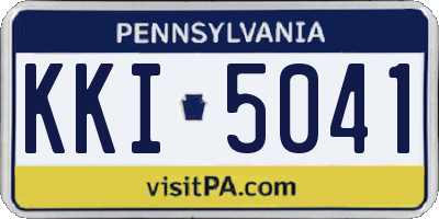 PA license plate KKI5041