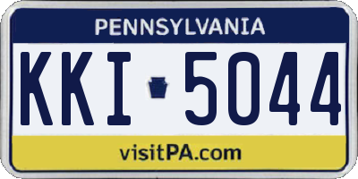 PA license plate KKI5044