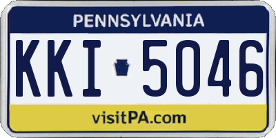 PA license plate KKI5046