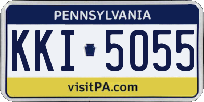 PA license plate KKI5055