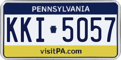 PA license plate KKI5057