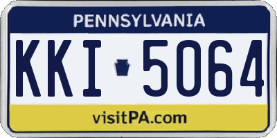 PA license plate KKI5064