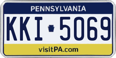 PA license plate KKI5069
