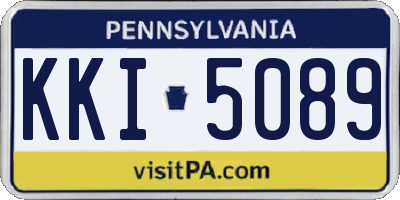 PA license plate KKI5089