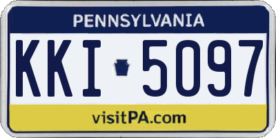 PA license plate KKI5097
