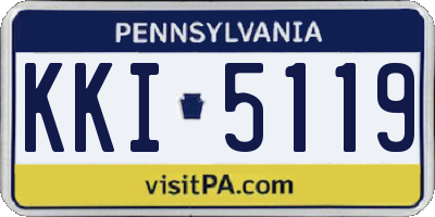 PA license plate KKI5119