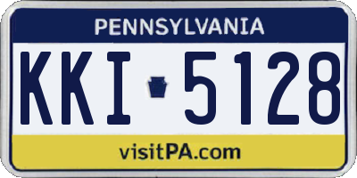 PA license plate KKI5128