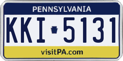 PA license plate KKI5131