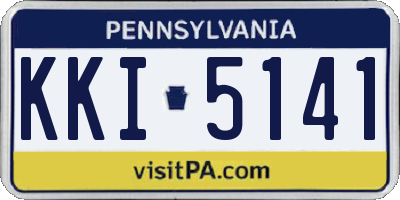 PA license plate KKI5141